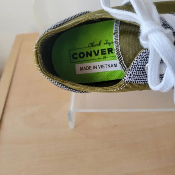 Converse Dark Moss Green/Blue Gray Low Top Unisex Sneaker [ Sizes: W 8 / M 6 ] - Picture 4 of 13